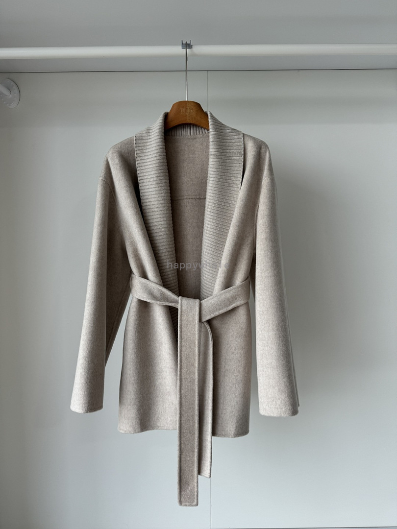 Belted Shawl Collar Cardigan