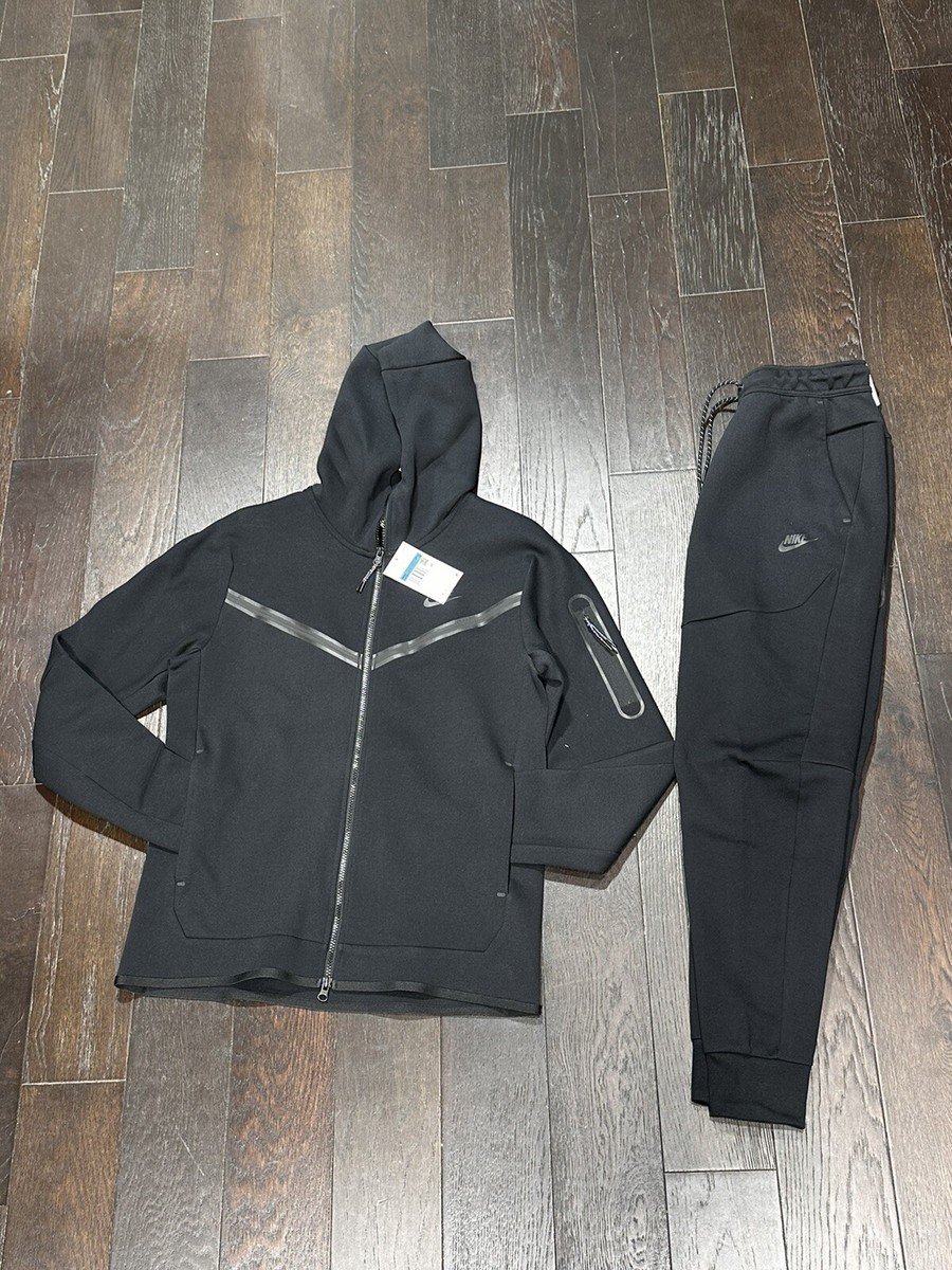 Nike Black Tech Fleece Tracksuit