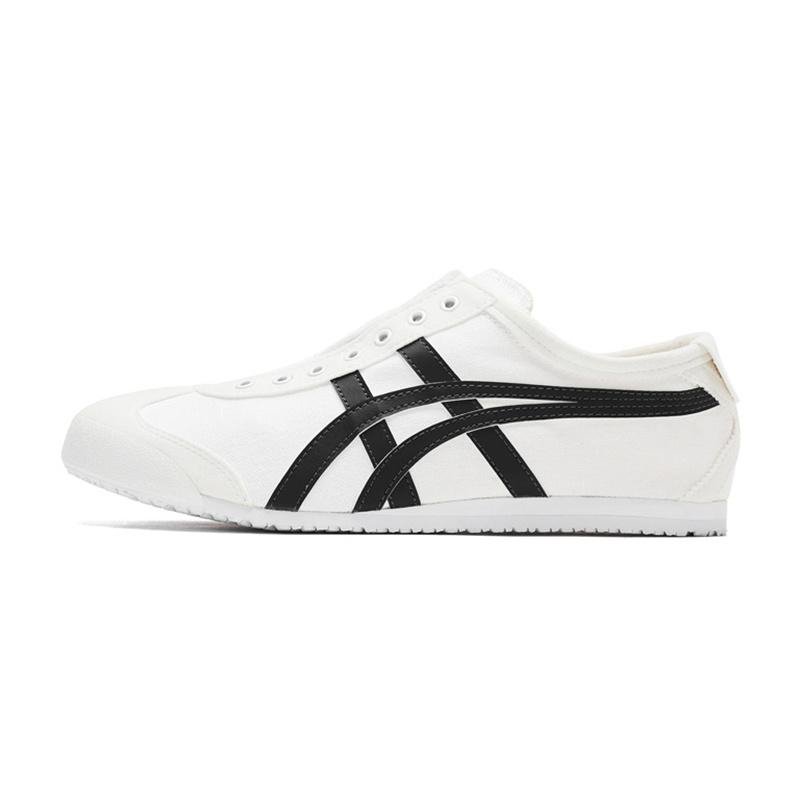 Low-Top Casual Sneakers - White and Black