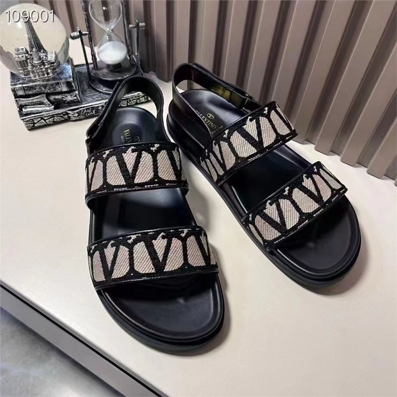 Valentino Garavani VLogo Double-Strap Slingback Sandals 109001