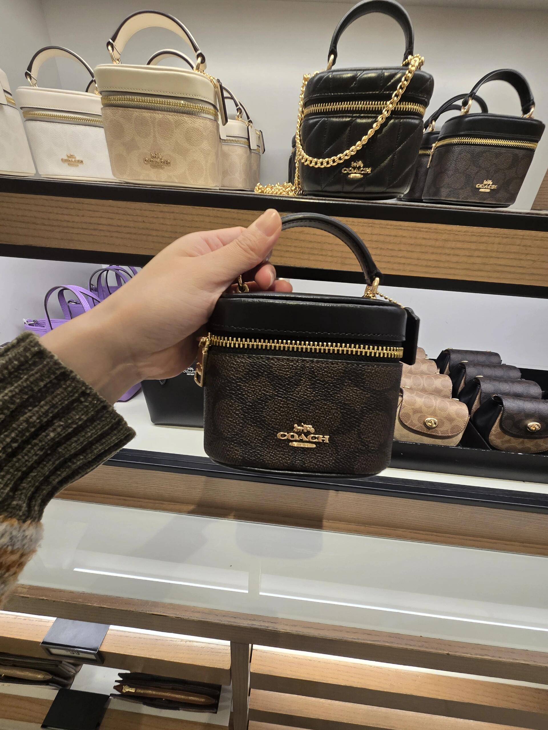 COACH Signature Mini Vanity Bag
