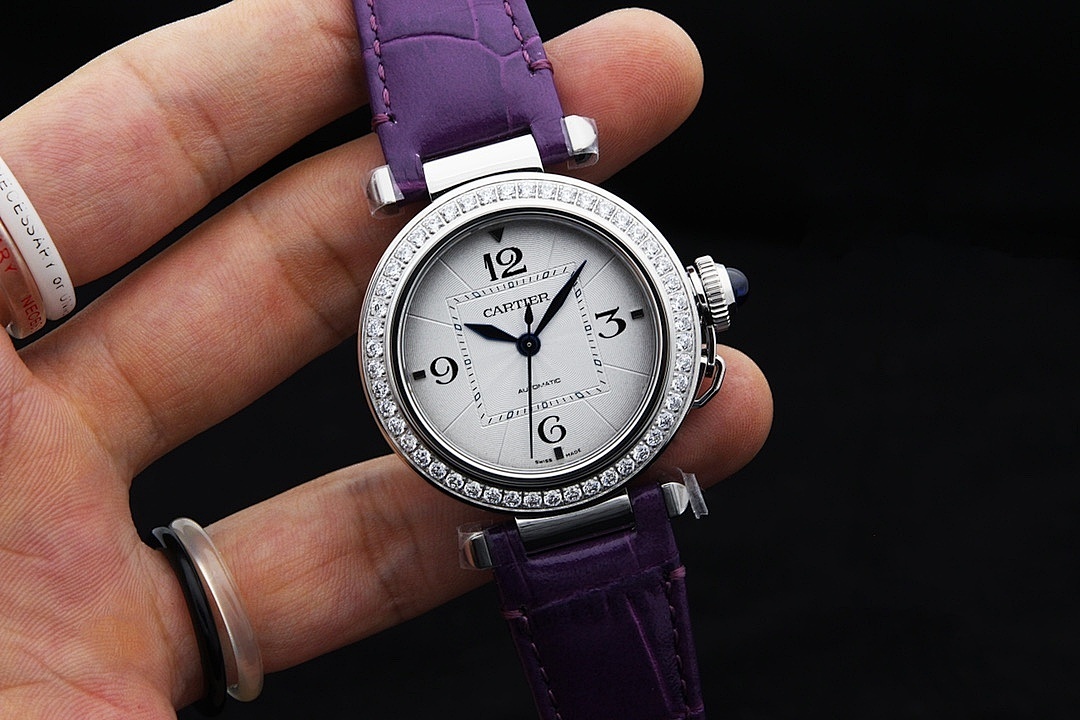 Cartier Diamond Bezel Automatic Watch