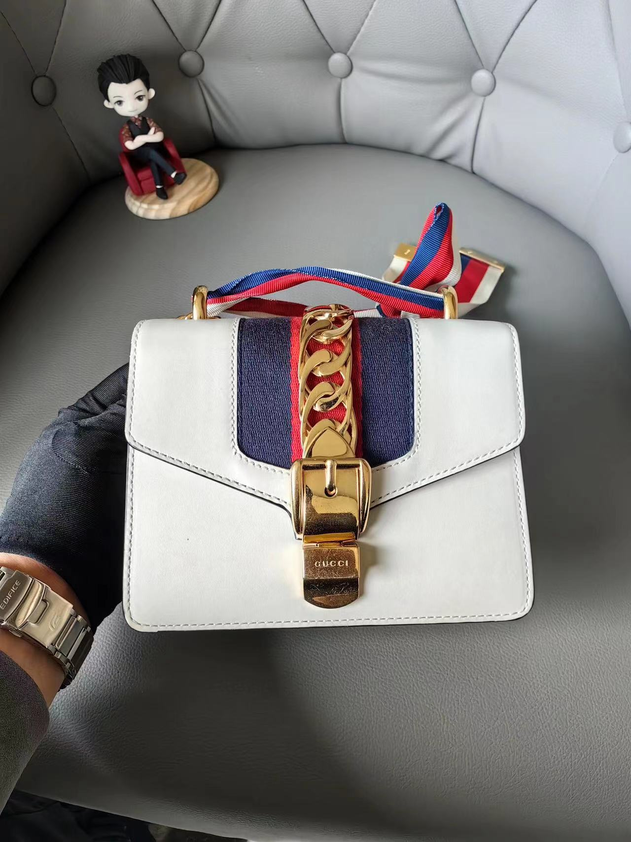 Gucci Sylvie Chain Buckle Mini Bag