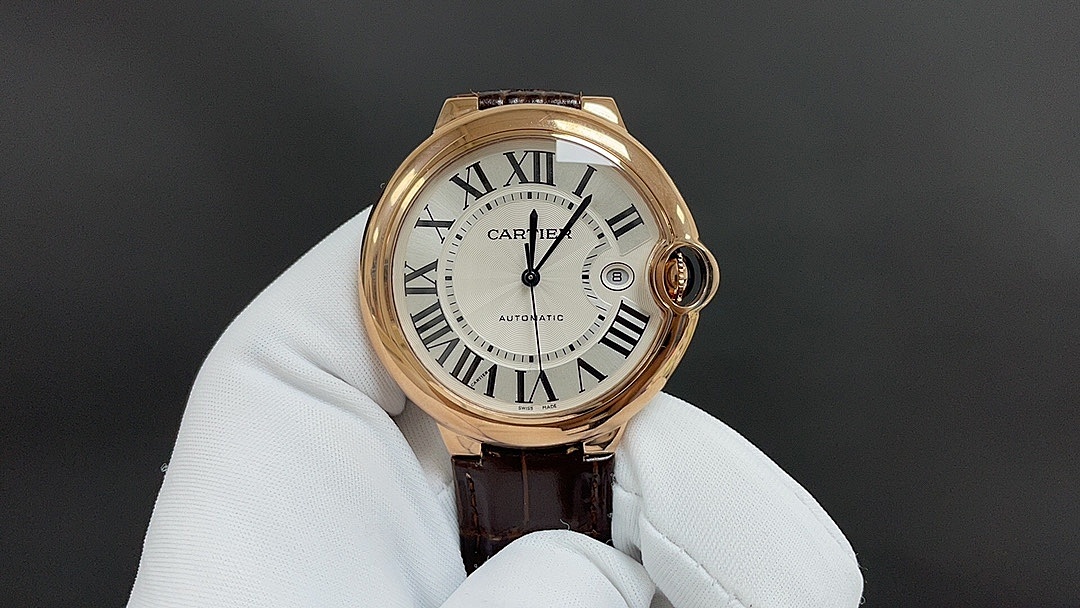 Cartier Automatic Leather Strap Watch