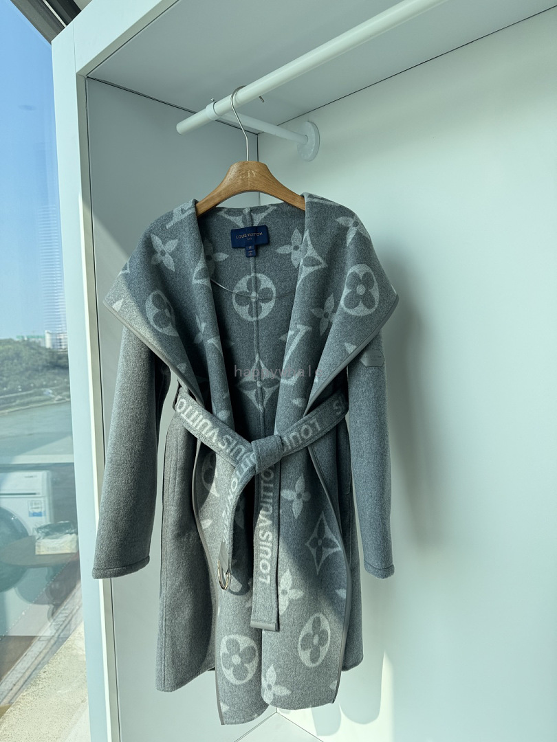 Louis Vuitton Monogram Wrap Coat