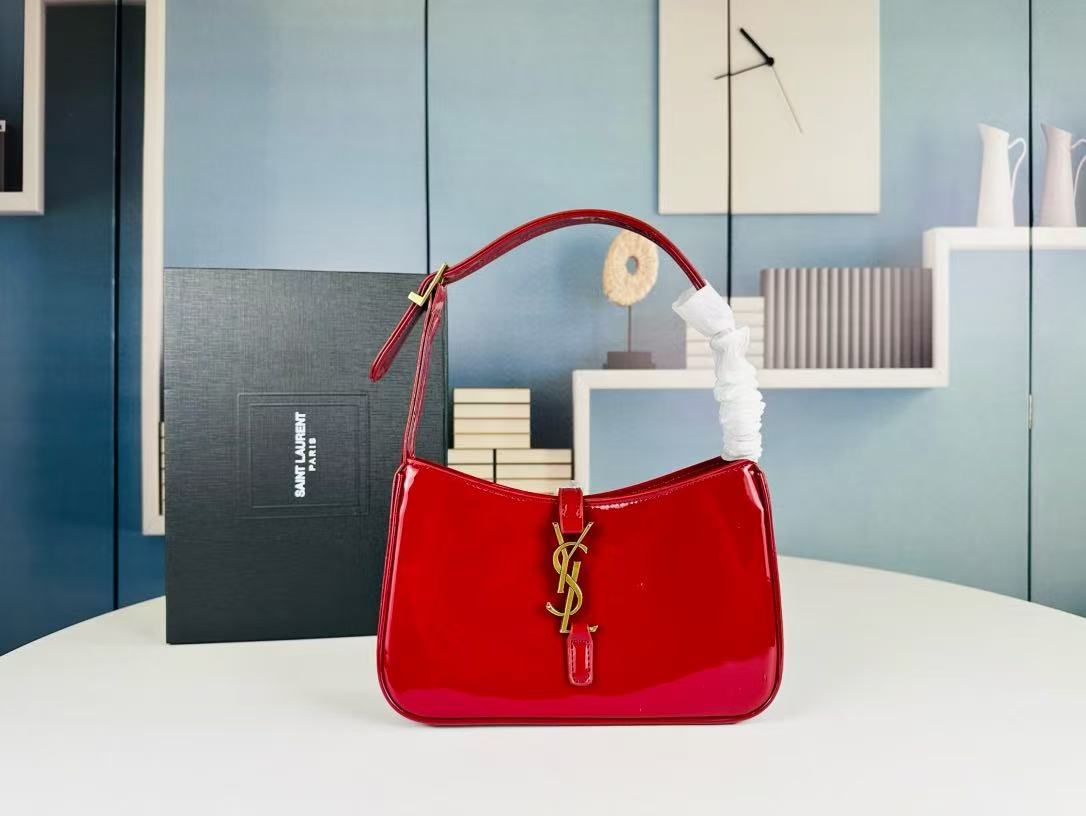 Red Patent Shoulder Bag