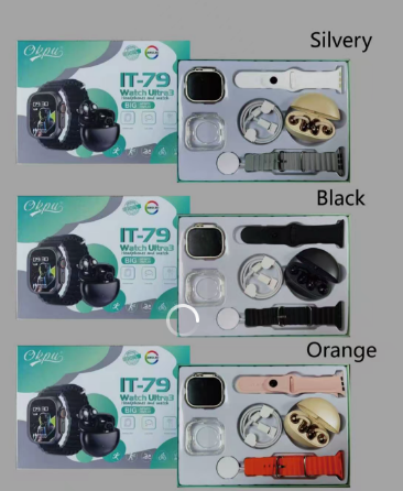 IT-79 Ultra3 Smartwatch Gift Set - Black