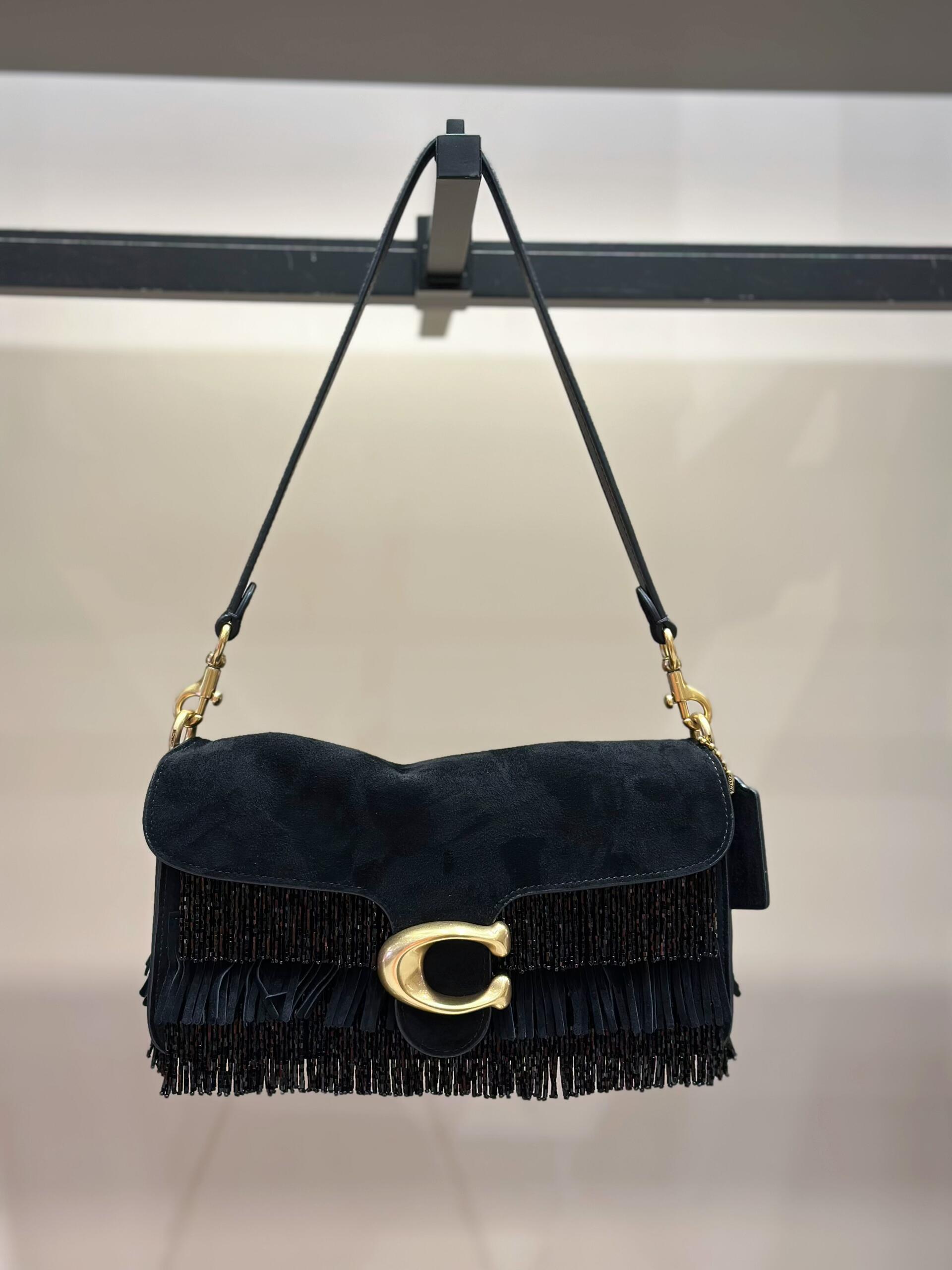 Black Fringe Shoulder Bag