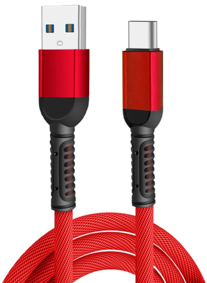 F167 USB-A to USB-C U-Lock Braided Cable