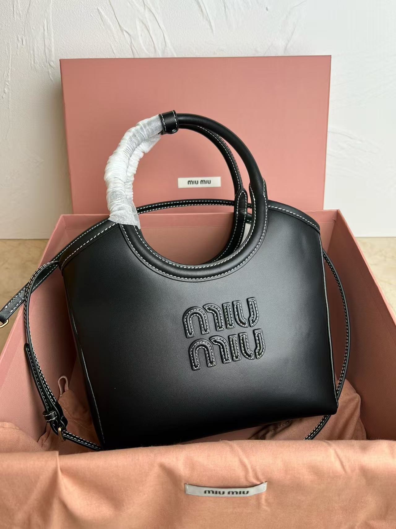 Miu Miu Black Top-Handle Bag