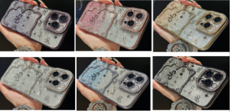 Glitter Bow iPhone Case