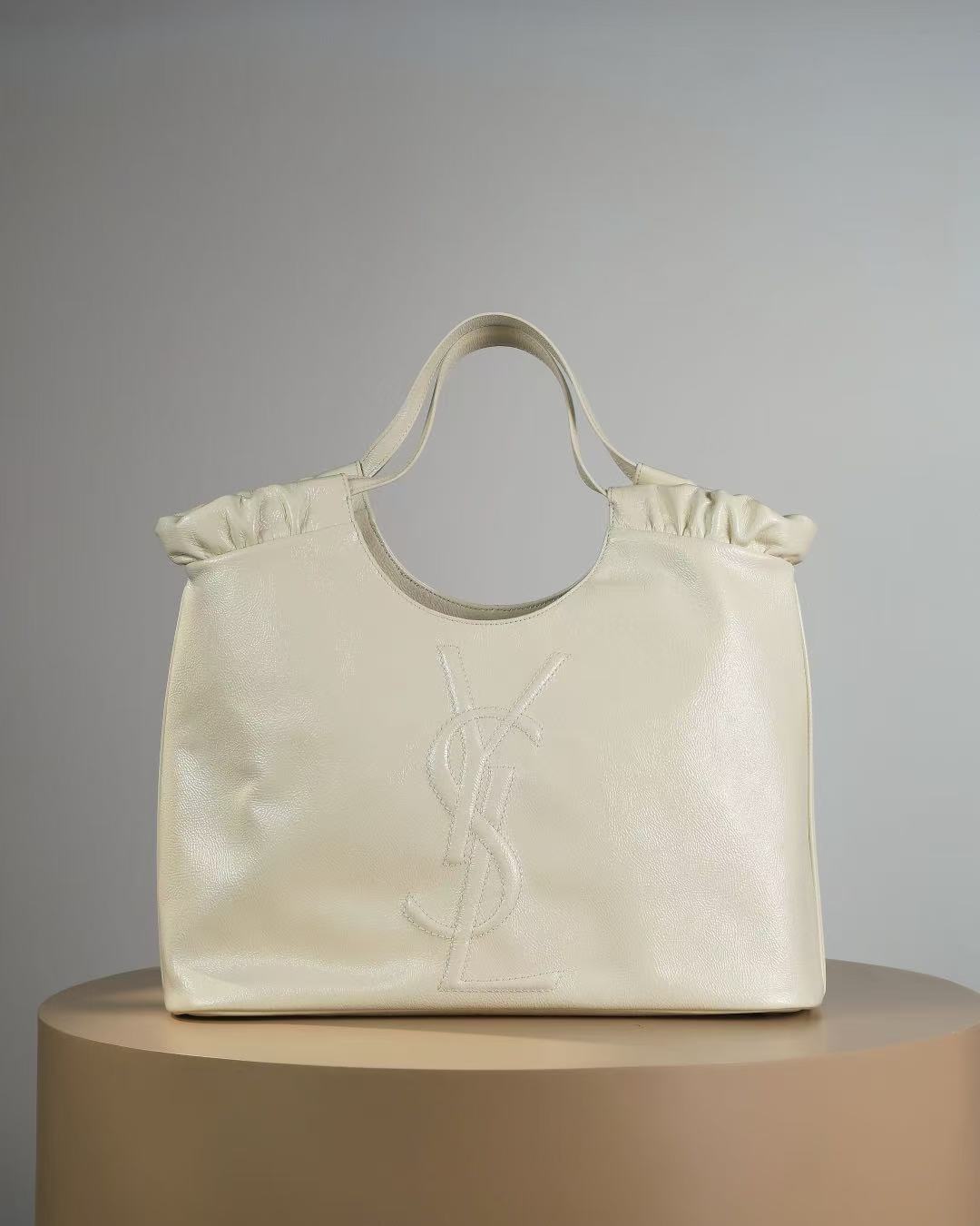 Ruffled Logo Tote Bag
