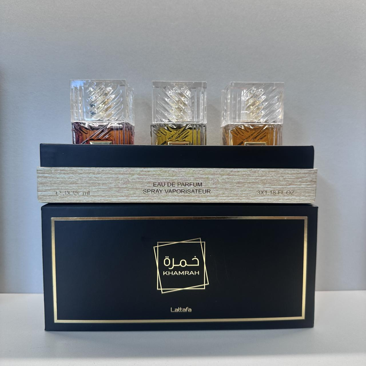 Lattafa Khamrah Eau de Parfum 3-Piece Gift Set