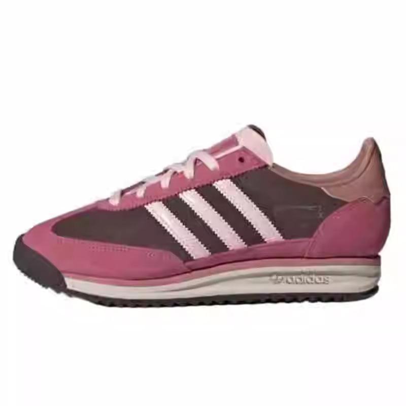 adidas Purple Three-Stripe Sneakers
