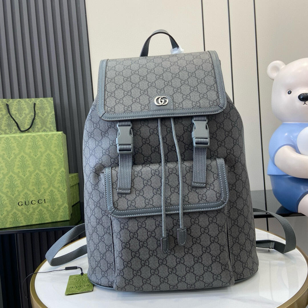 Gucci GG Monogram Drawstring Backpack