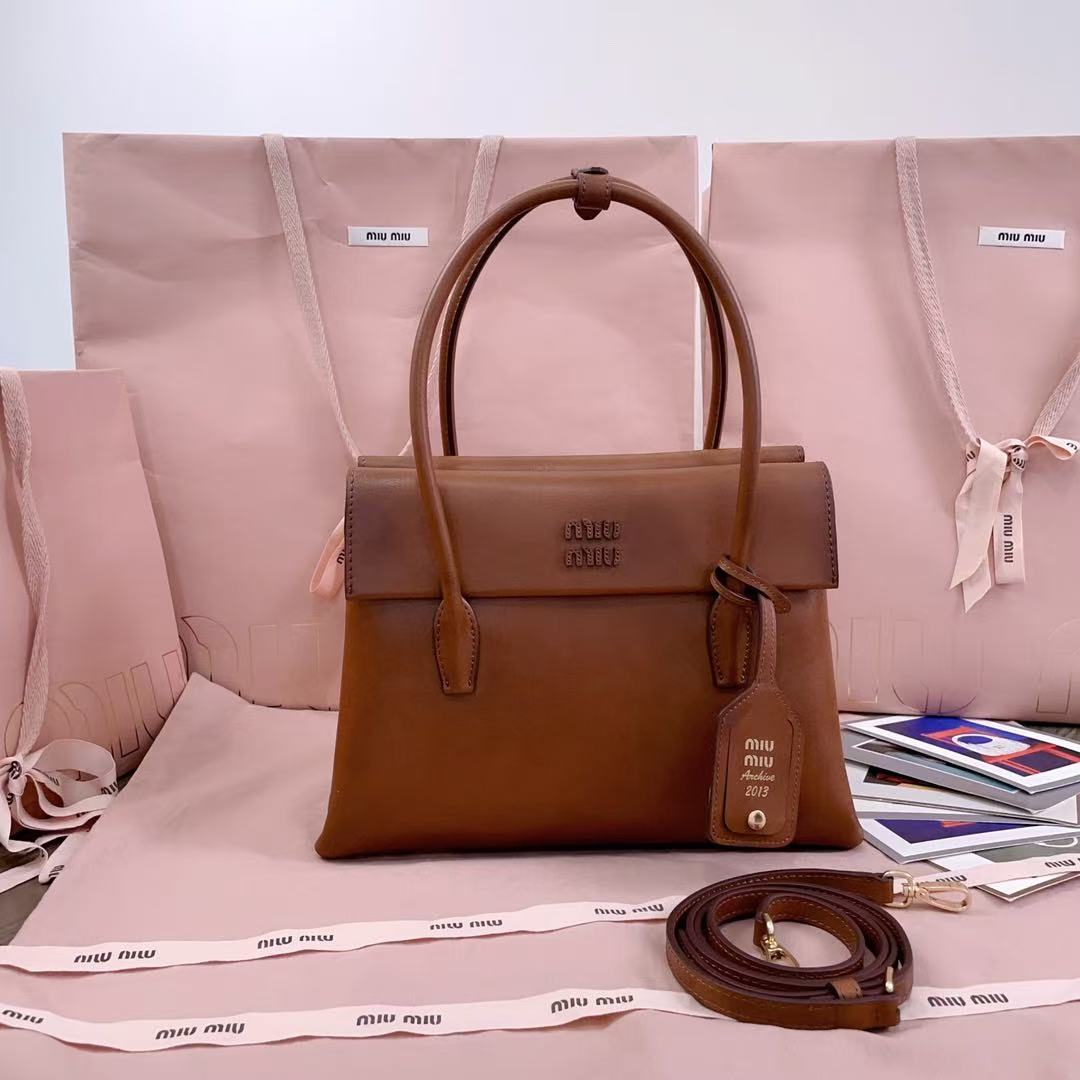 Miu Miu Structured Top-Handle Bag