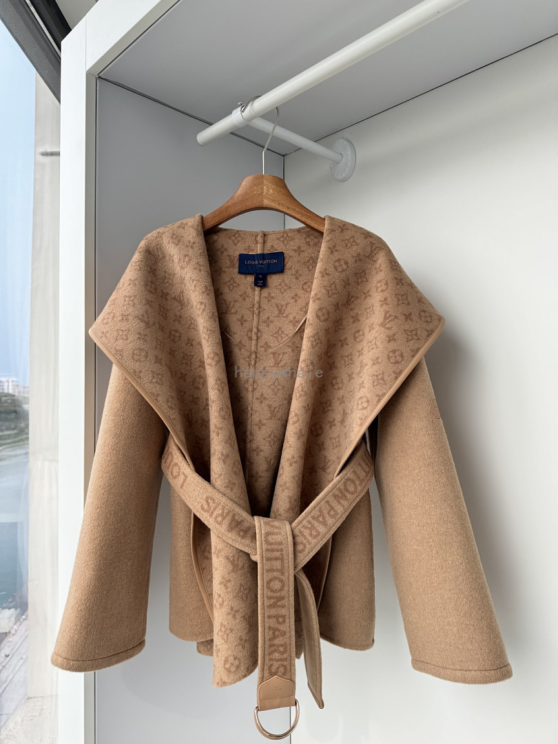 Louis Vuitton Monogram Wrap Coat