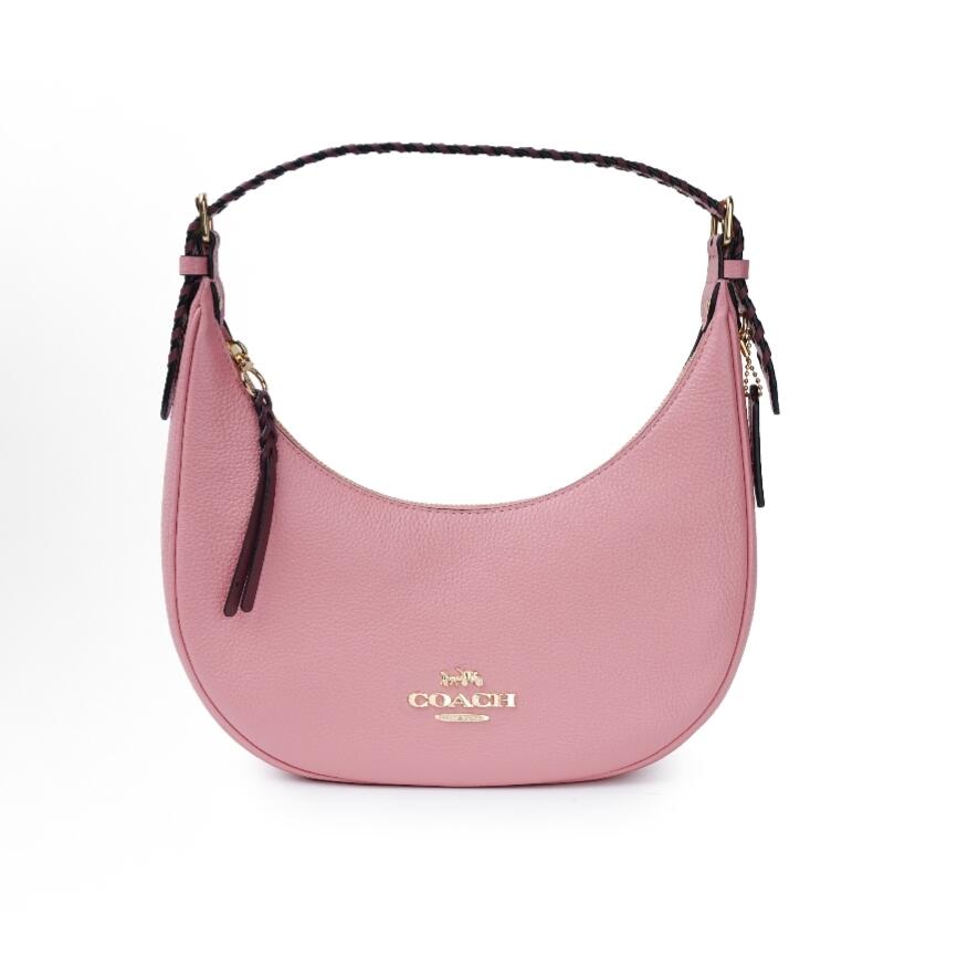 COACH Pink Pebbled Hobo Bag
