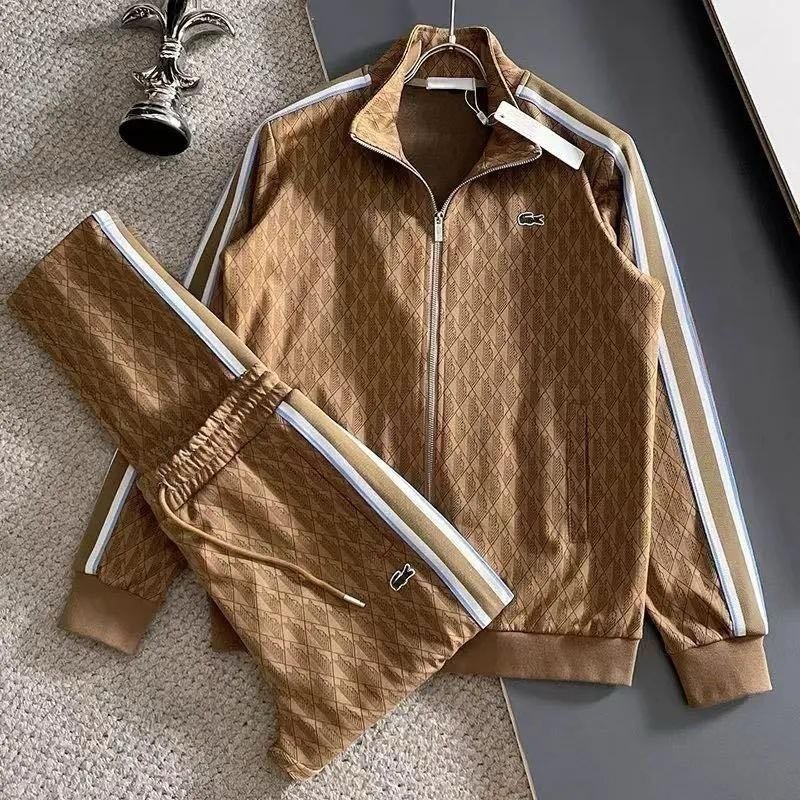 Lacoste Monogram Track Jacket and Pants Set