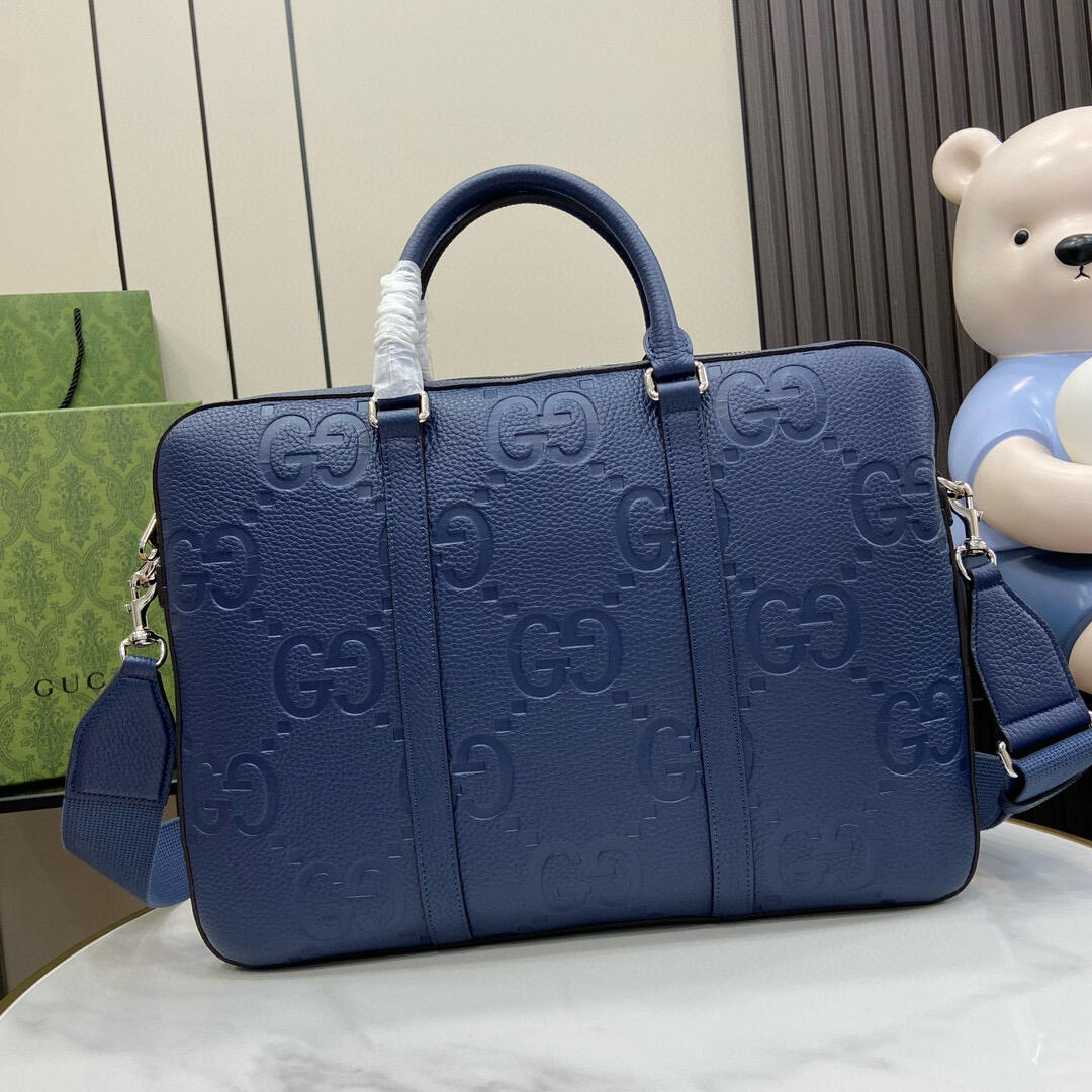 Gucci Embossed GG Briefcase