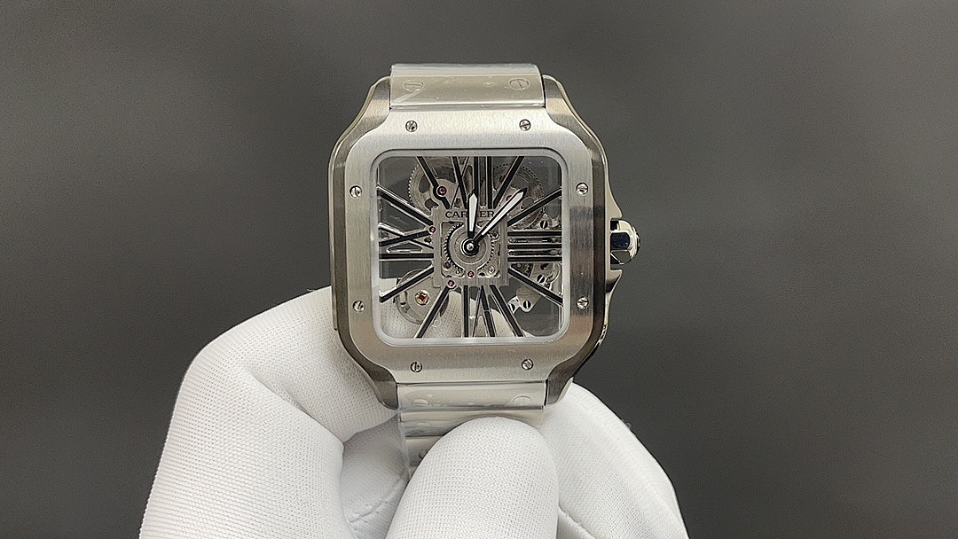 Cartier Skeleton Square Wristwatch