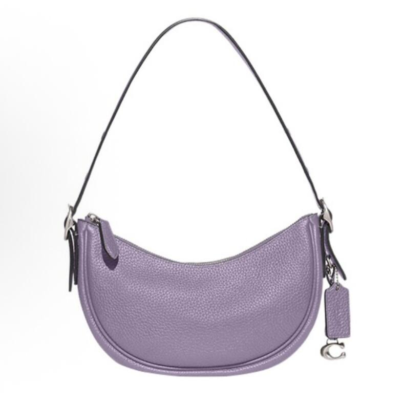 COACH Lavender Crescent Shoulder Bag