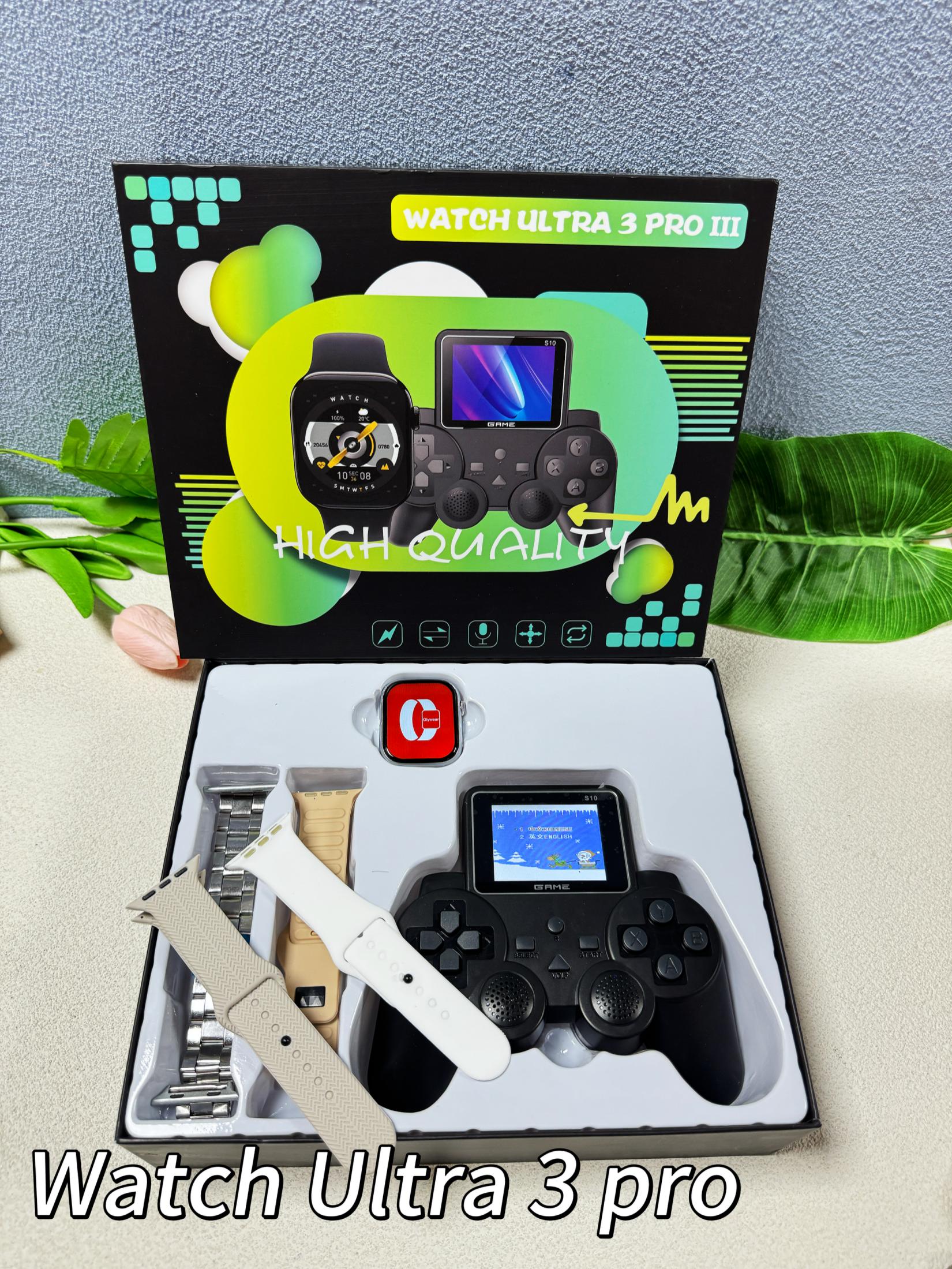 WATCH ULTRA 3 PRO 3 Smartwatch and Game Controller Set