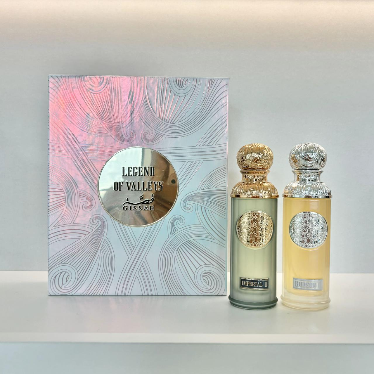 Gissah Legend of Valleys Imperial II and Hudson Perfume Set