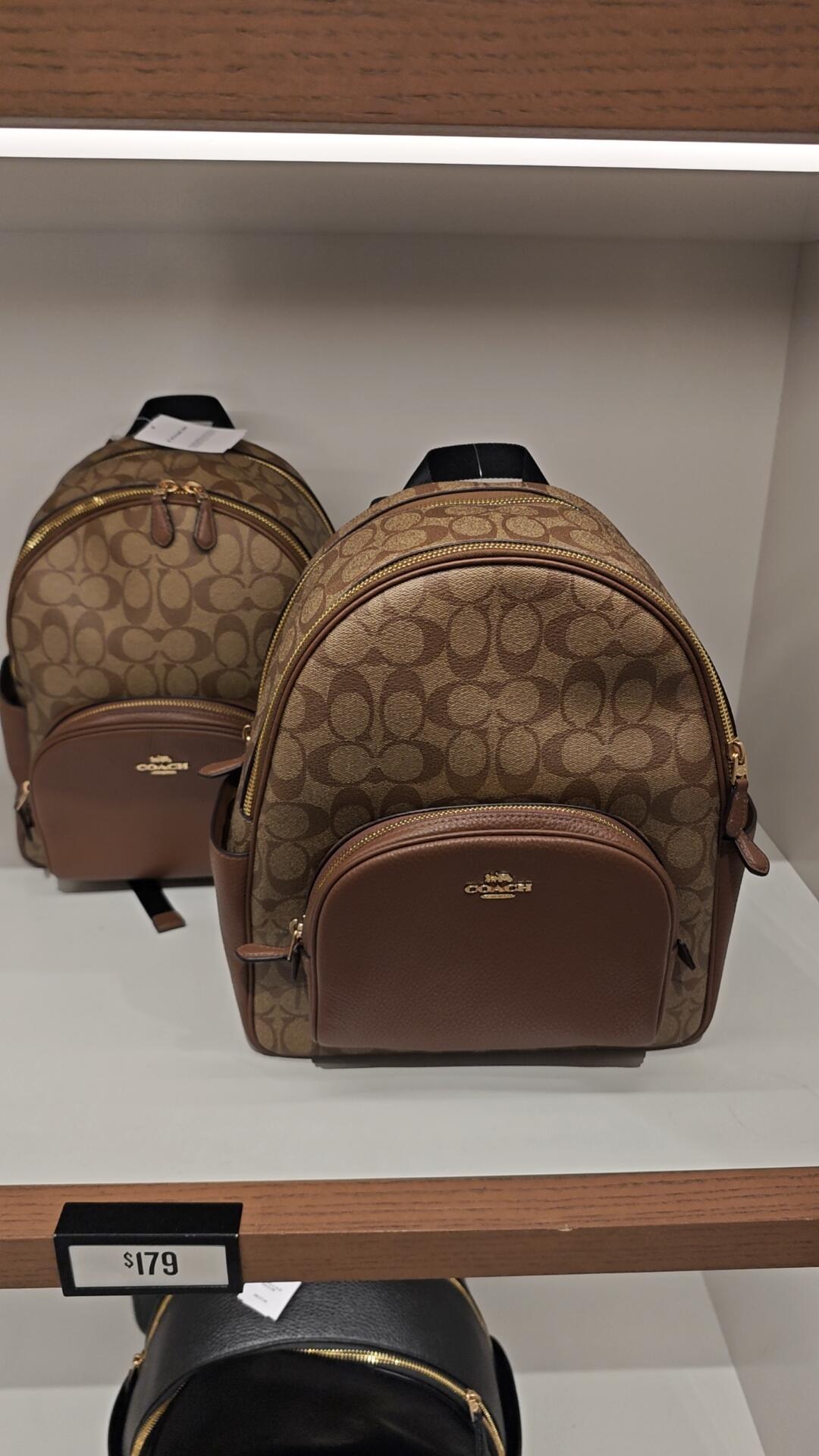 COACH Signature Canvas Backpack