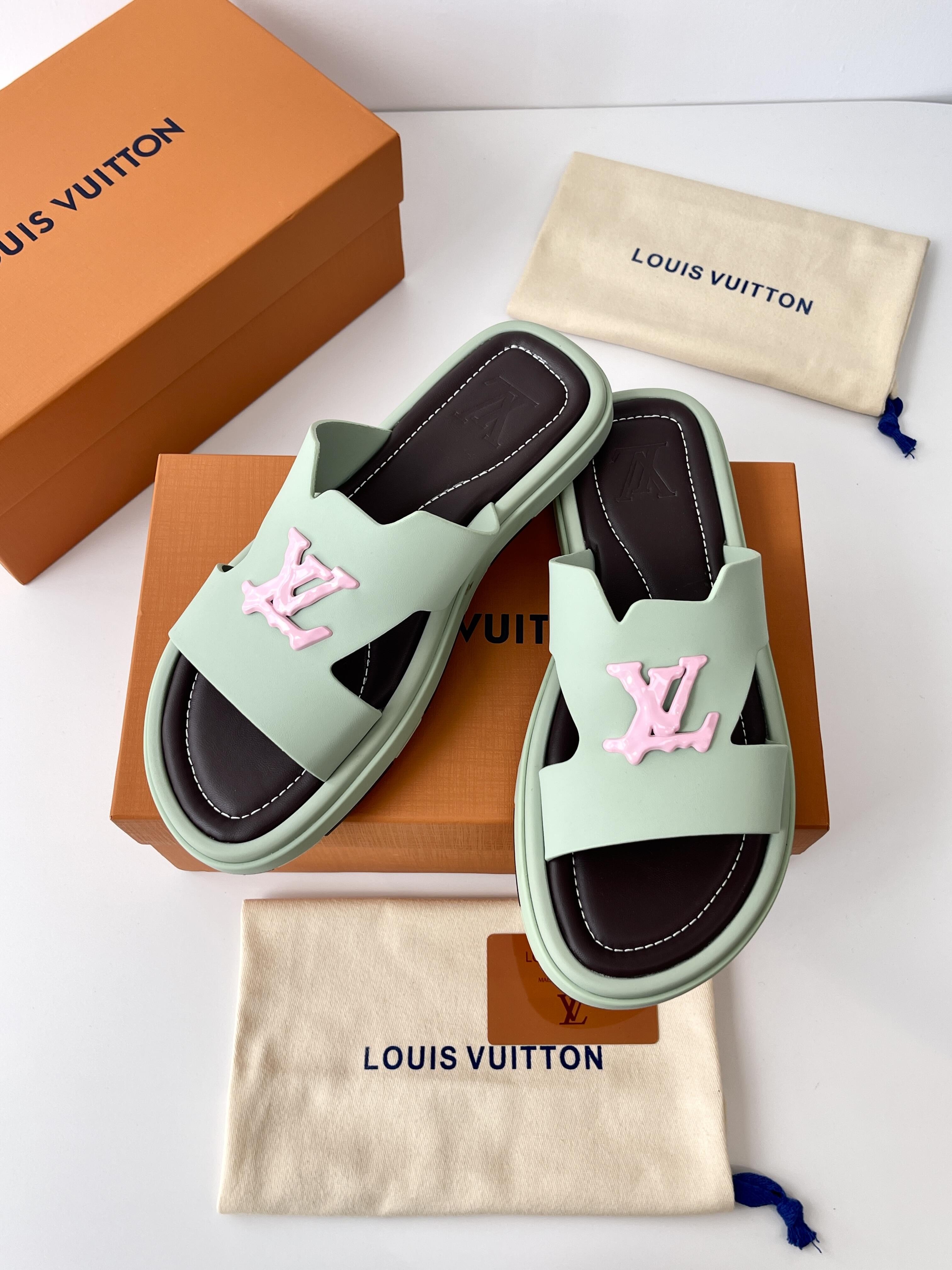 Louis Vuitton LV Logo Slide Sandals