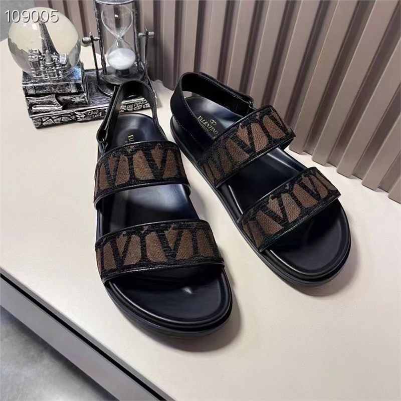Valentino Garavani VLogo Double-Strap Slingback Sandals 109005