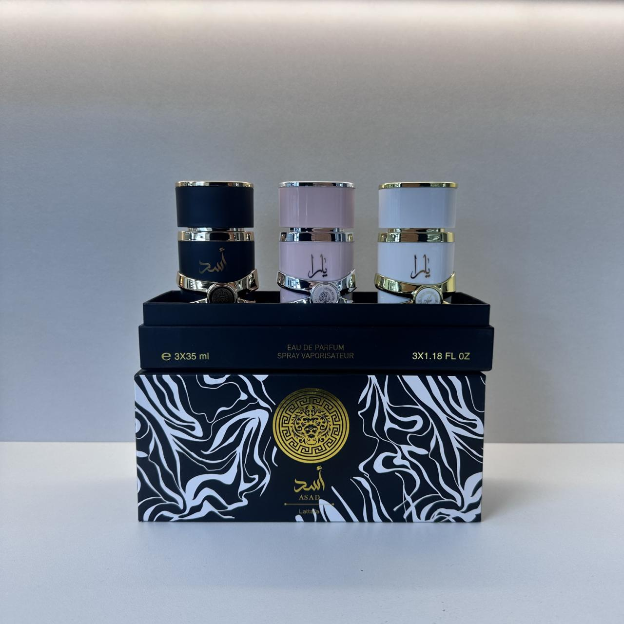Lattafa Asad, Yara and Yalil Eau de Parfum Gift Set
