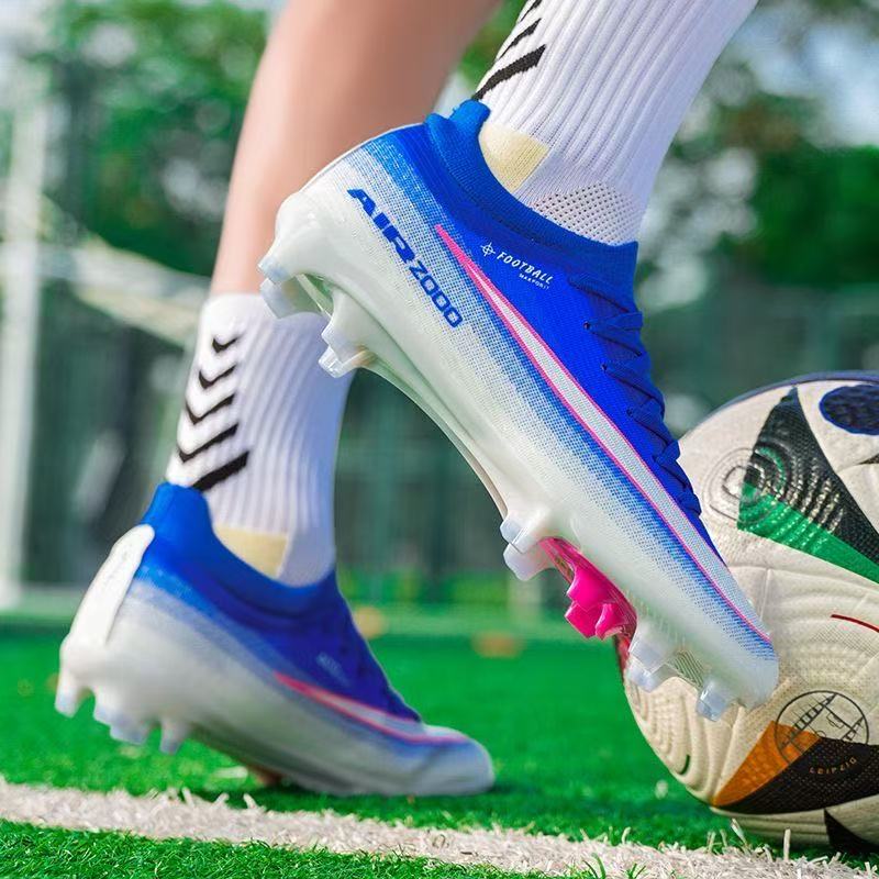 Blue Firm Ground Soccer Cleats