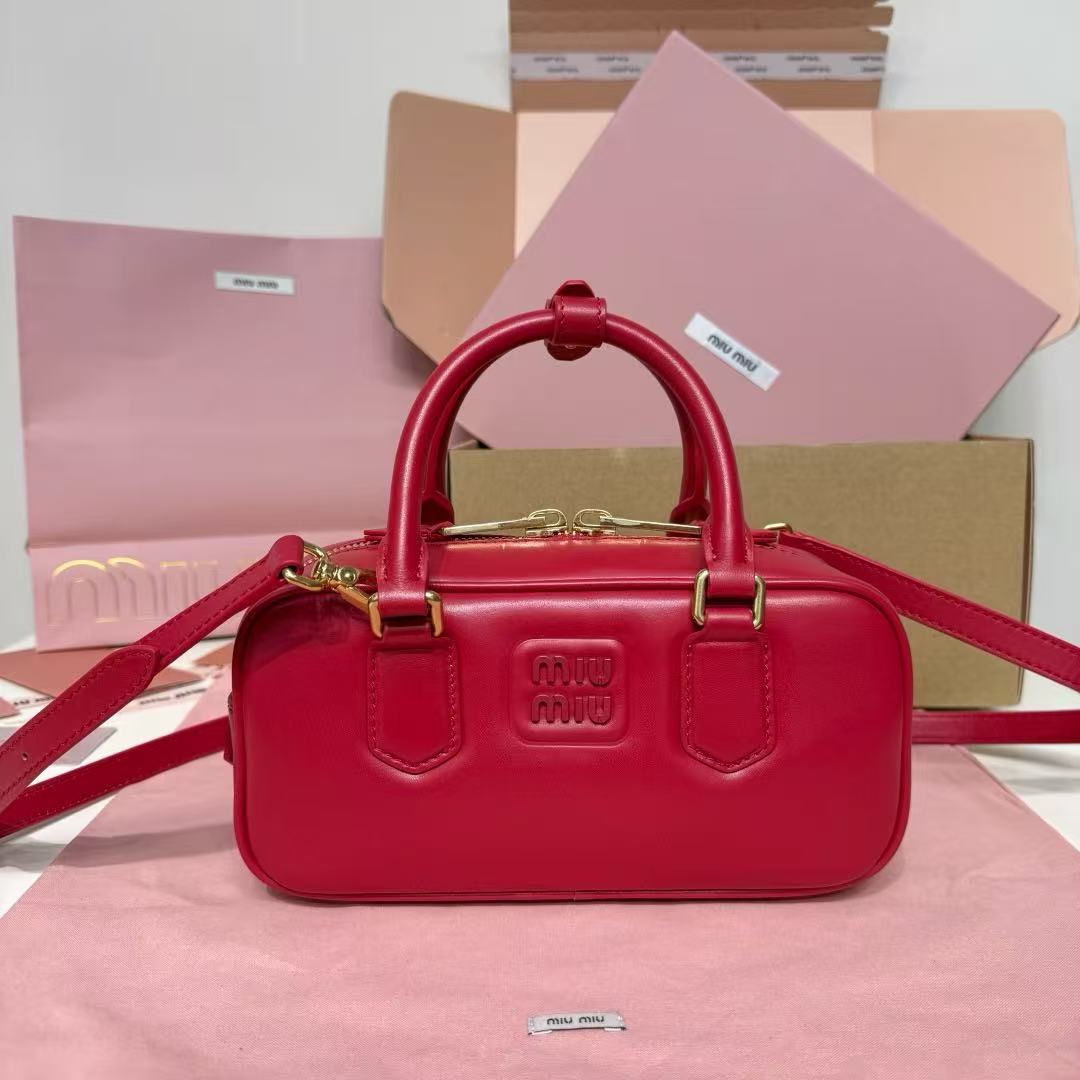 Miu Miu Leather Top-Handle Crossbody Bag
