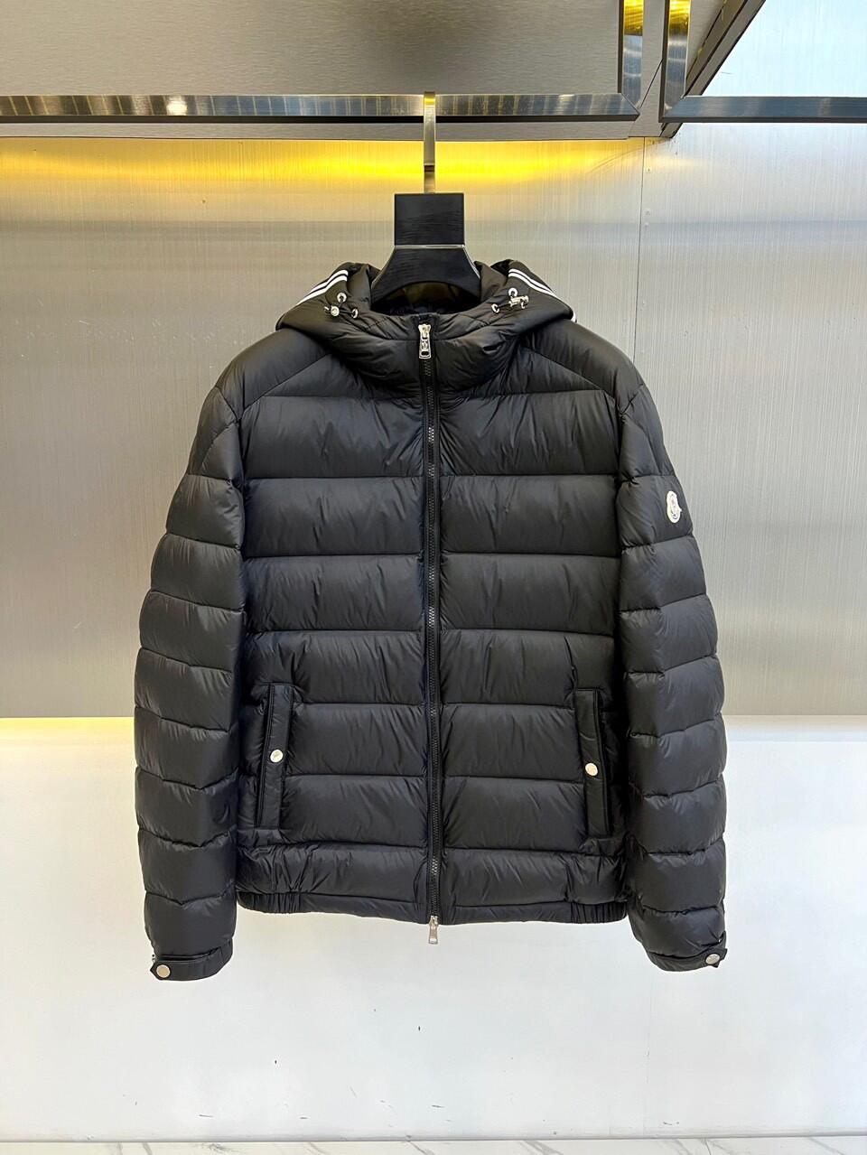 Style 734 Black Hooded Down Jacket