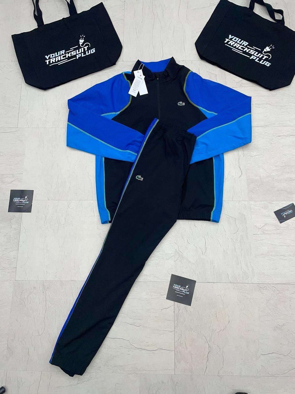 Lacoste Black and Blue Tracksuit