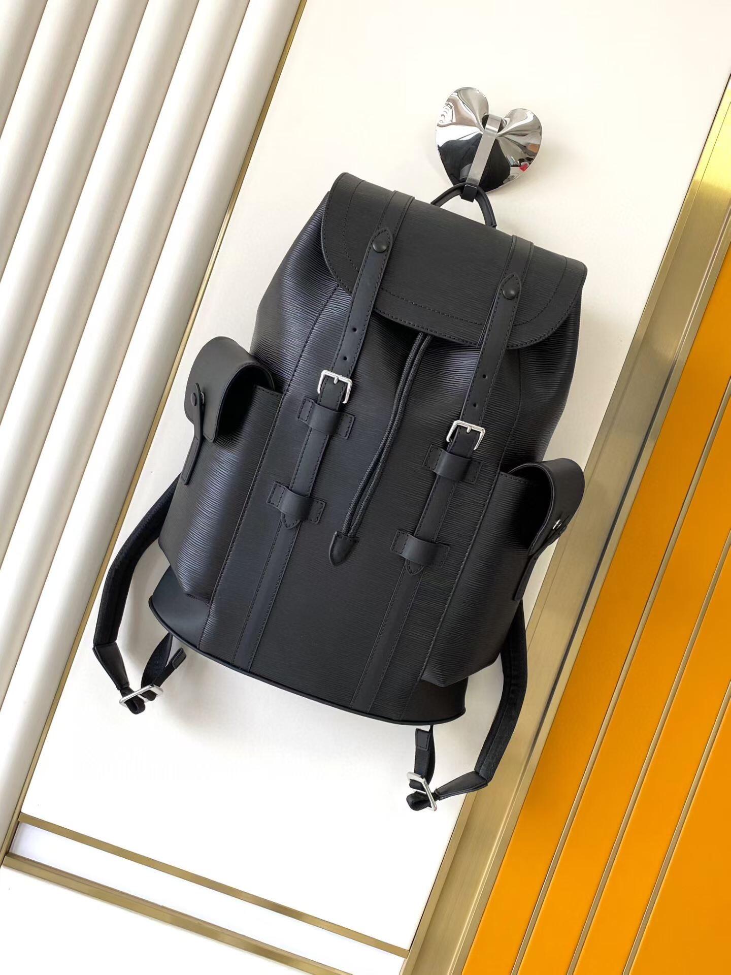 Louis Vuitton Black Drawstring Backpack