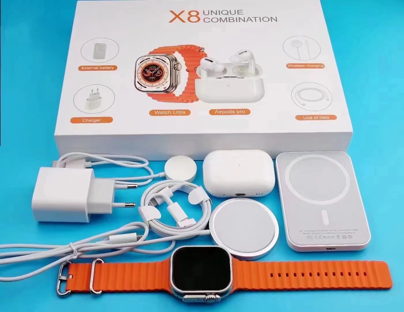 X8 Unique Combination Smartwatch Set